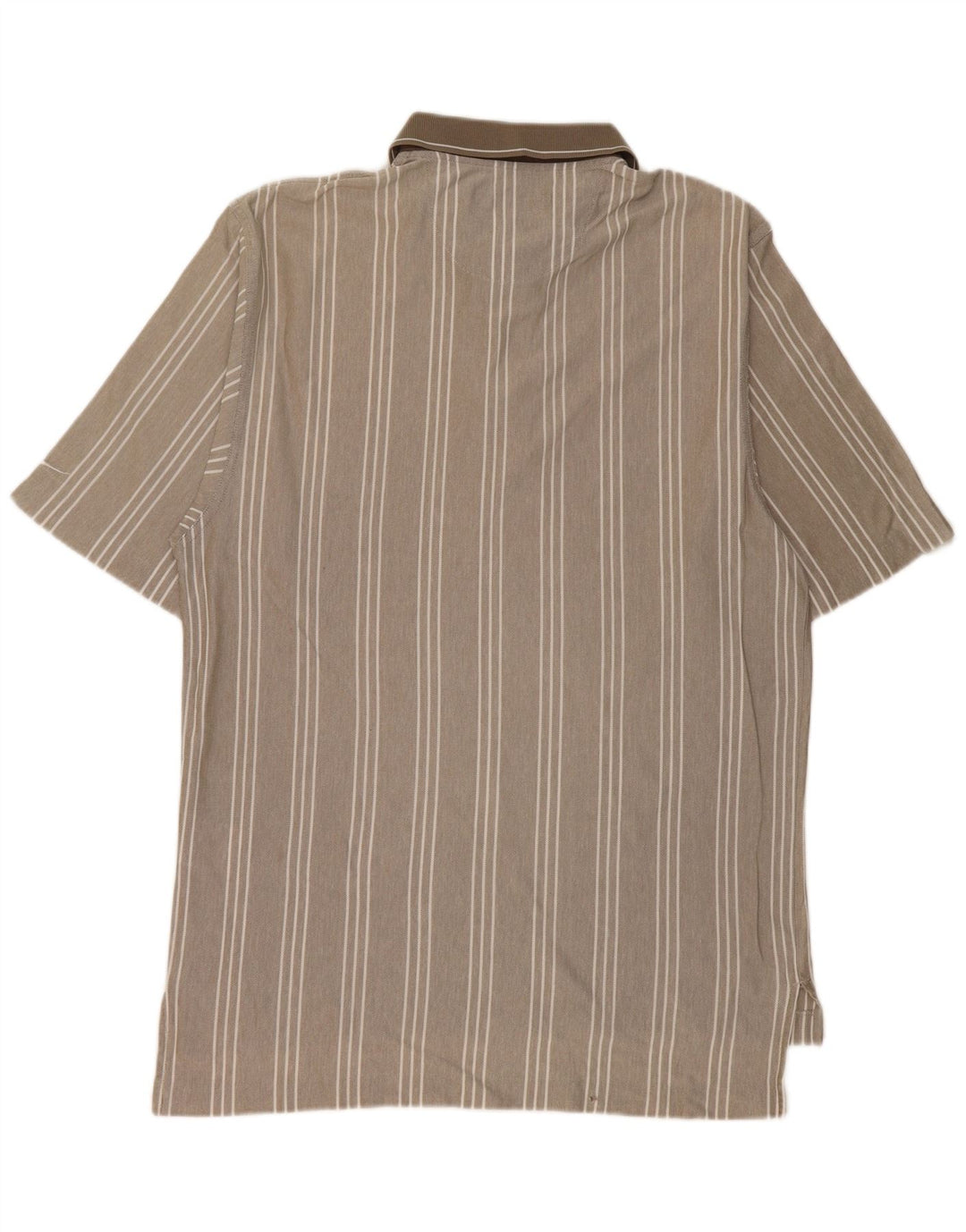 NIKE Poloskjorte til mænd UK 39/41 Medium beige stribet