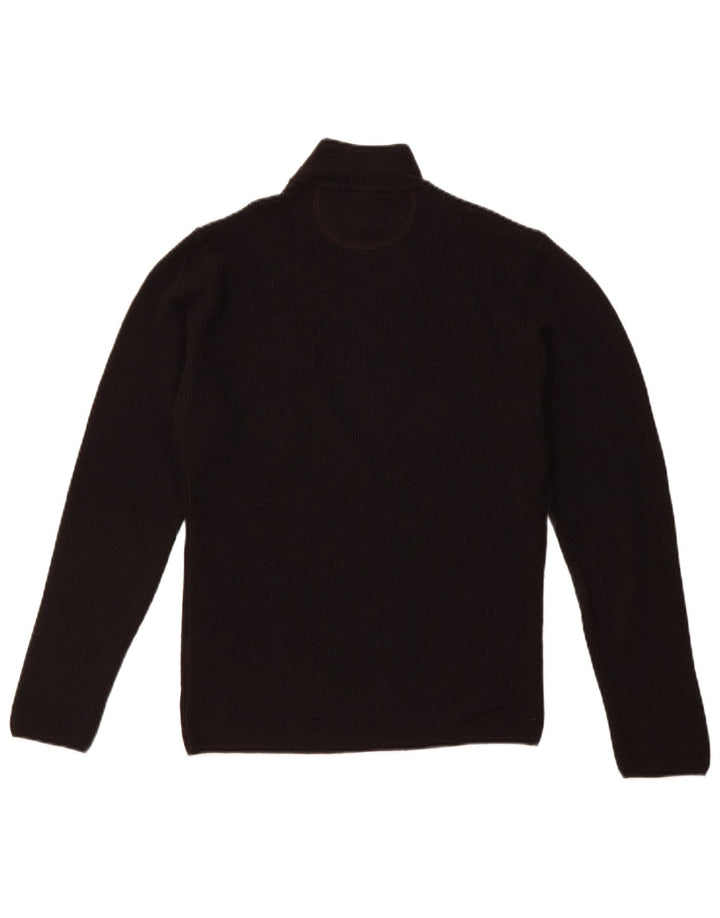 ARMANI JEANS Herre Turtle Neck Jumper Sweater Medium Sort Uld