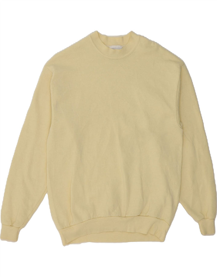 LEE Womens Sweatshirt Jumper UK 14 Medium Yellow Cotton Vintage Lee and Second-Hand Lee from Messina Hembry 