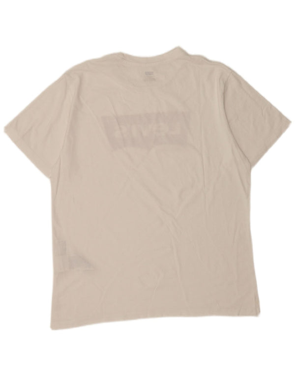 Levi's Herre grafisk T-shirt top mellem hvid bomuld
