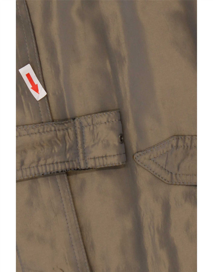 Gianfranco Ferre Trench Coat til kvinder UK 12 Medium Grå