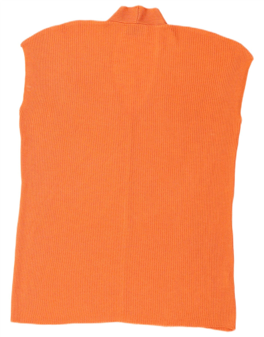 Benetton Dame Oversized Vest Tank Top UK 14 Medium Orange Viscose