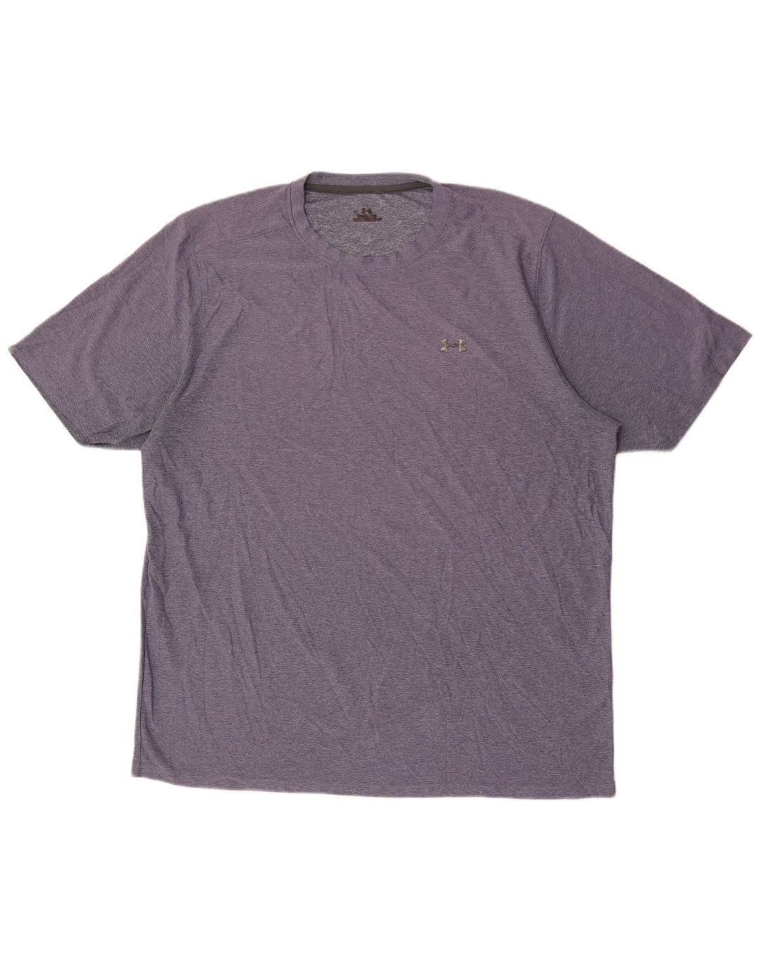 UNDER ARMOUR Herre T-Shirt Top XL Lilla Flecked