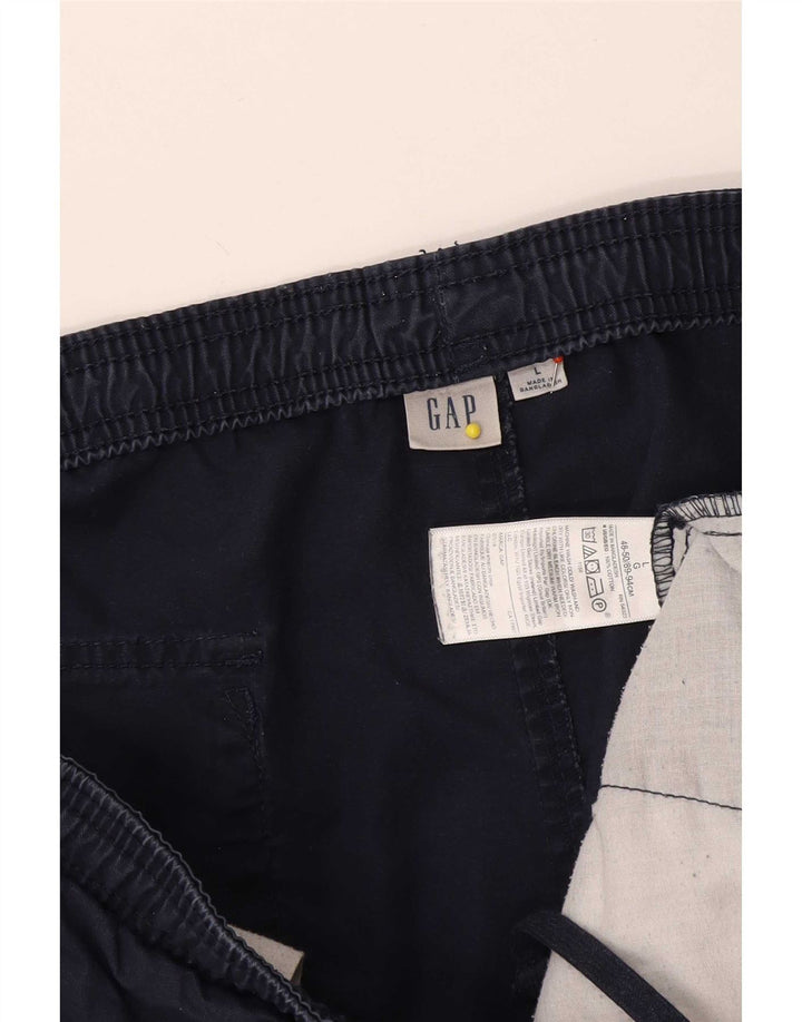 Gap Herre Chino Shorts Large W36 Marineblå Bomuld
