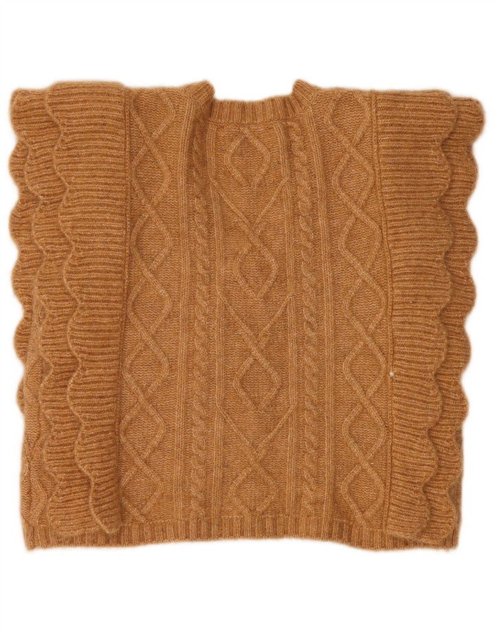 Zara Womens Crop Vest Tank Top UK 16 Large Brown Polyester