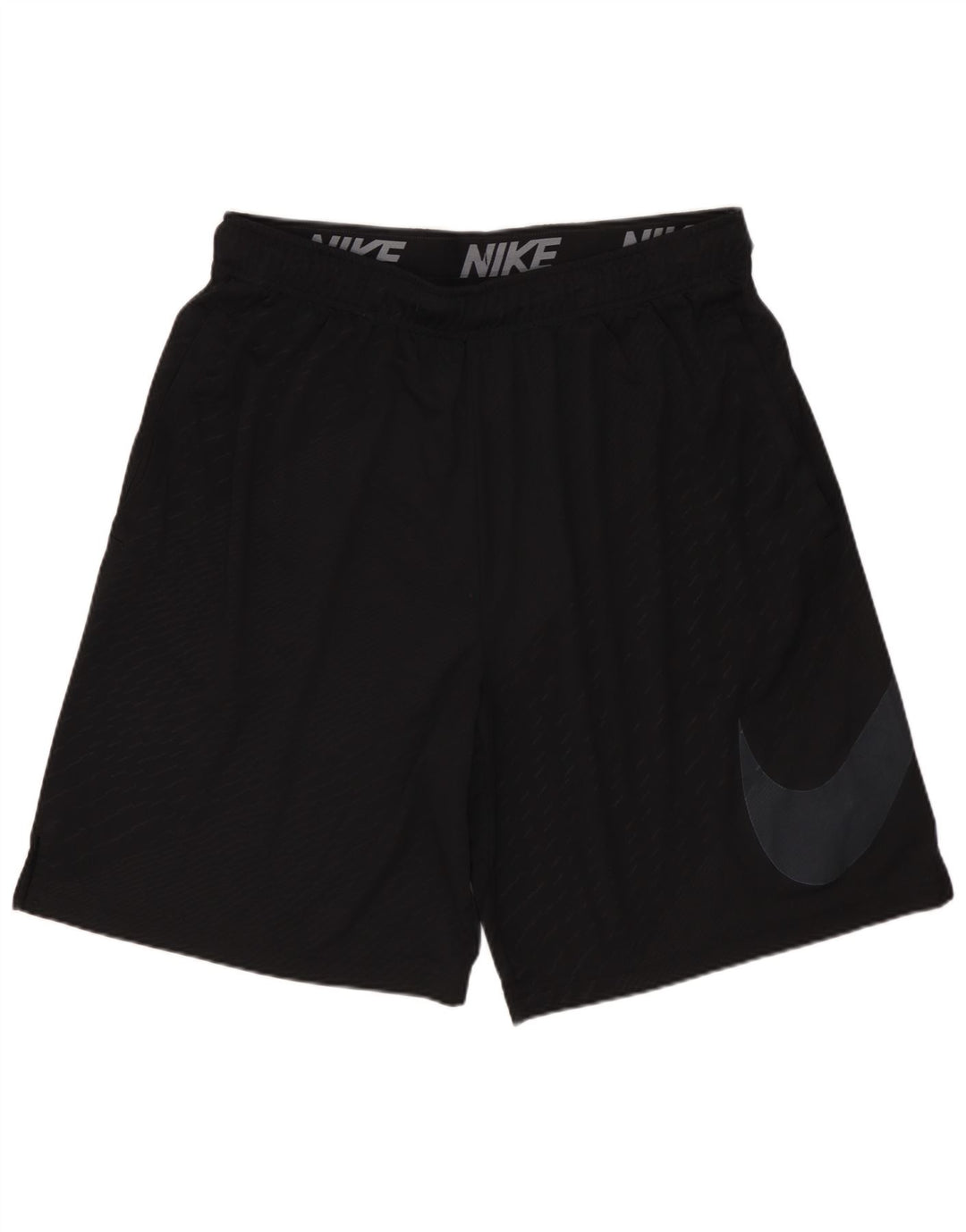 NIKE Herre Dri Fit grafiske sportsshorts XL Sort Flecked Polyester