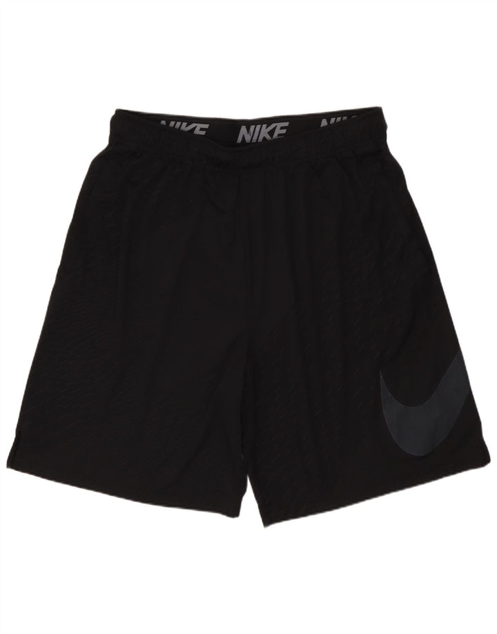 NIKE Herre Dri Fit grafiske sportsshorts XL Sort Flecked Polyester