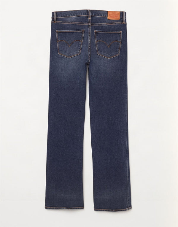 Levi's Dame 314 Shaping Straight Jeans W30 L31 Blå Bomuld
