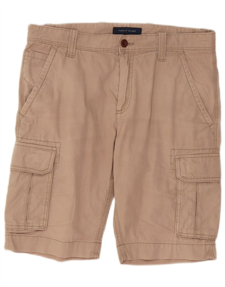 Tommy Hilfiger Herre Cargo Shorts W32 Medium Beige Bomuld