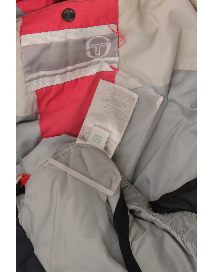 Sergio Tacchini Herre Windbreaker Jacket IT 50 Large Navy Blue Polyester