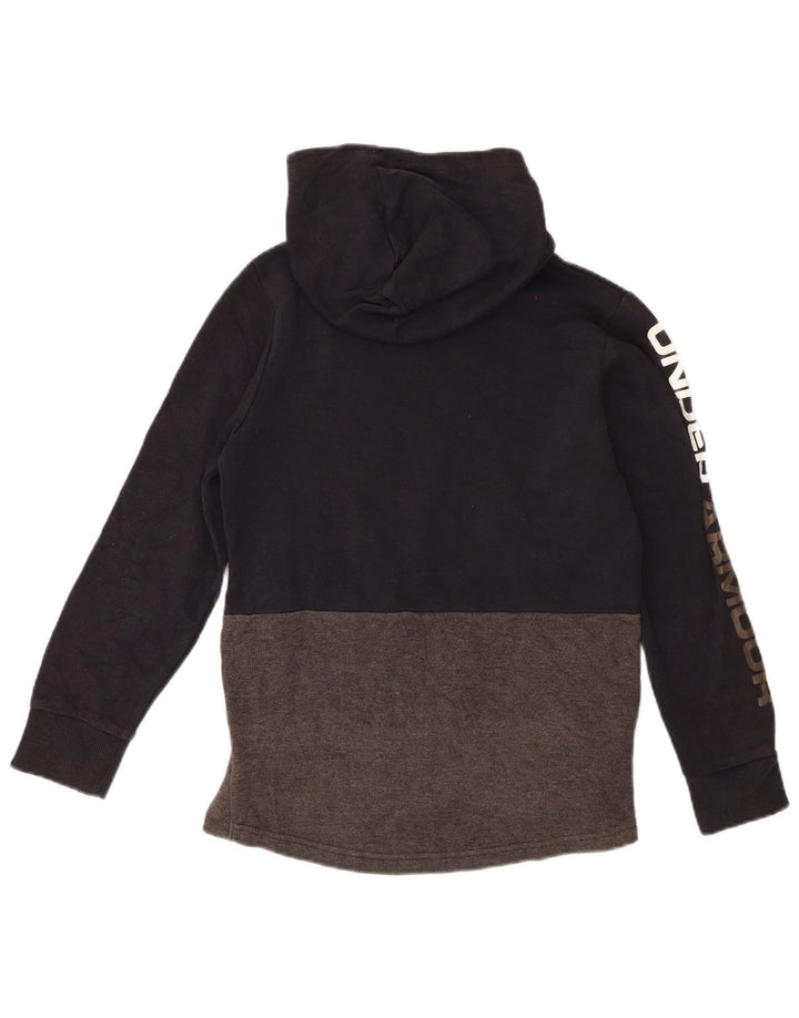 Under Armour Boys grafisk hættetrøje 9-10 år Medium Grey Colourblock