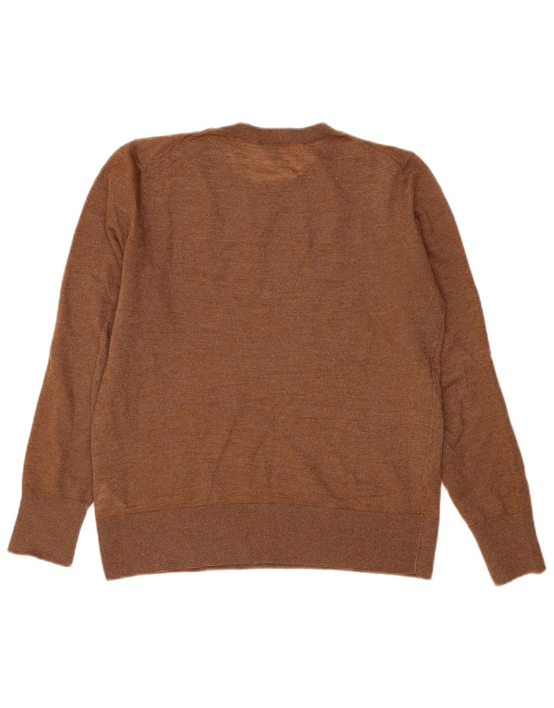 Cos Dame sweater med rund hals, UK 14 Medium Brown Flecked Wool