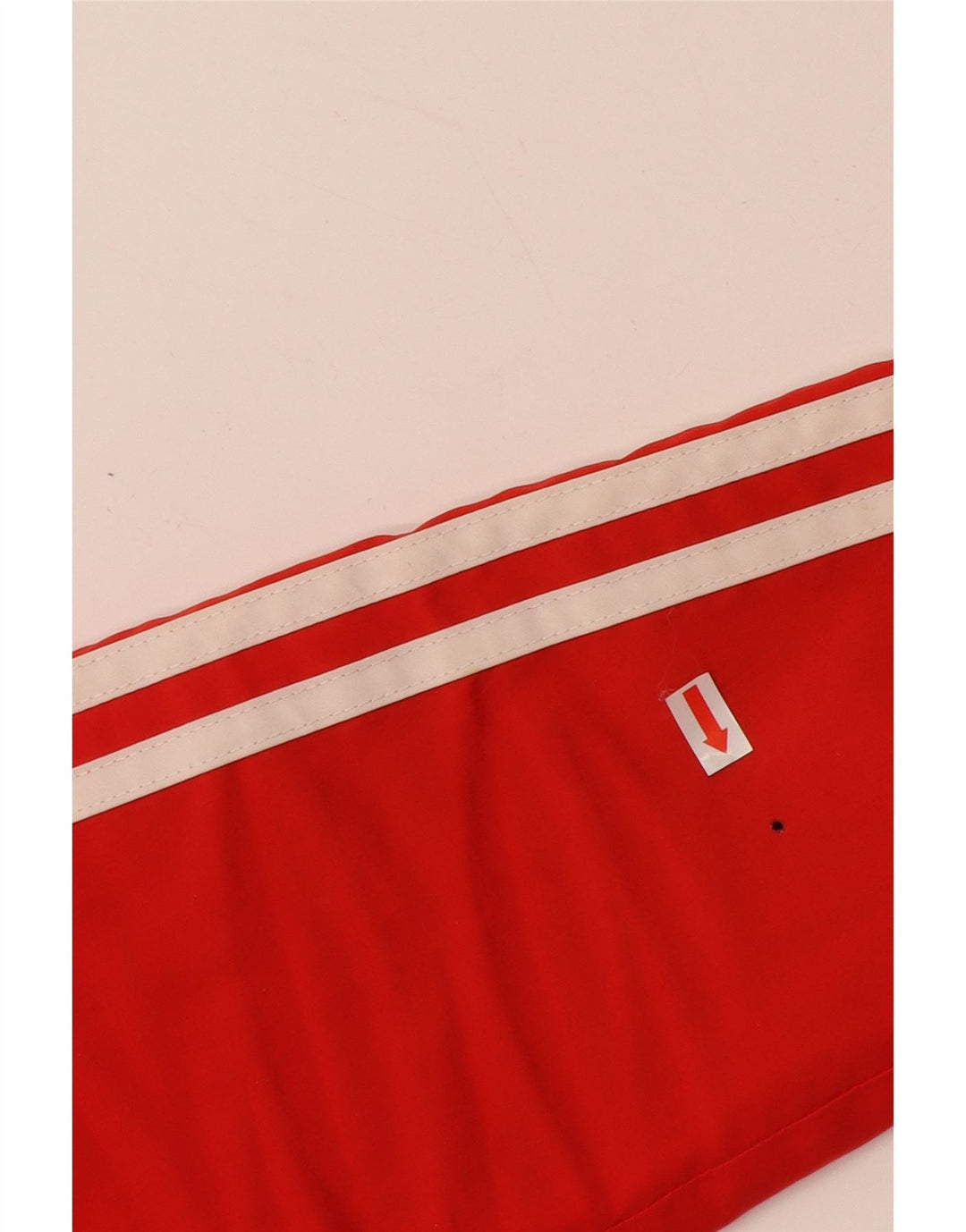ADIDAS Regnjakke med hætte til mænd UK 36 Small Red Colourblock Polyester