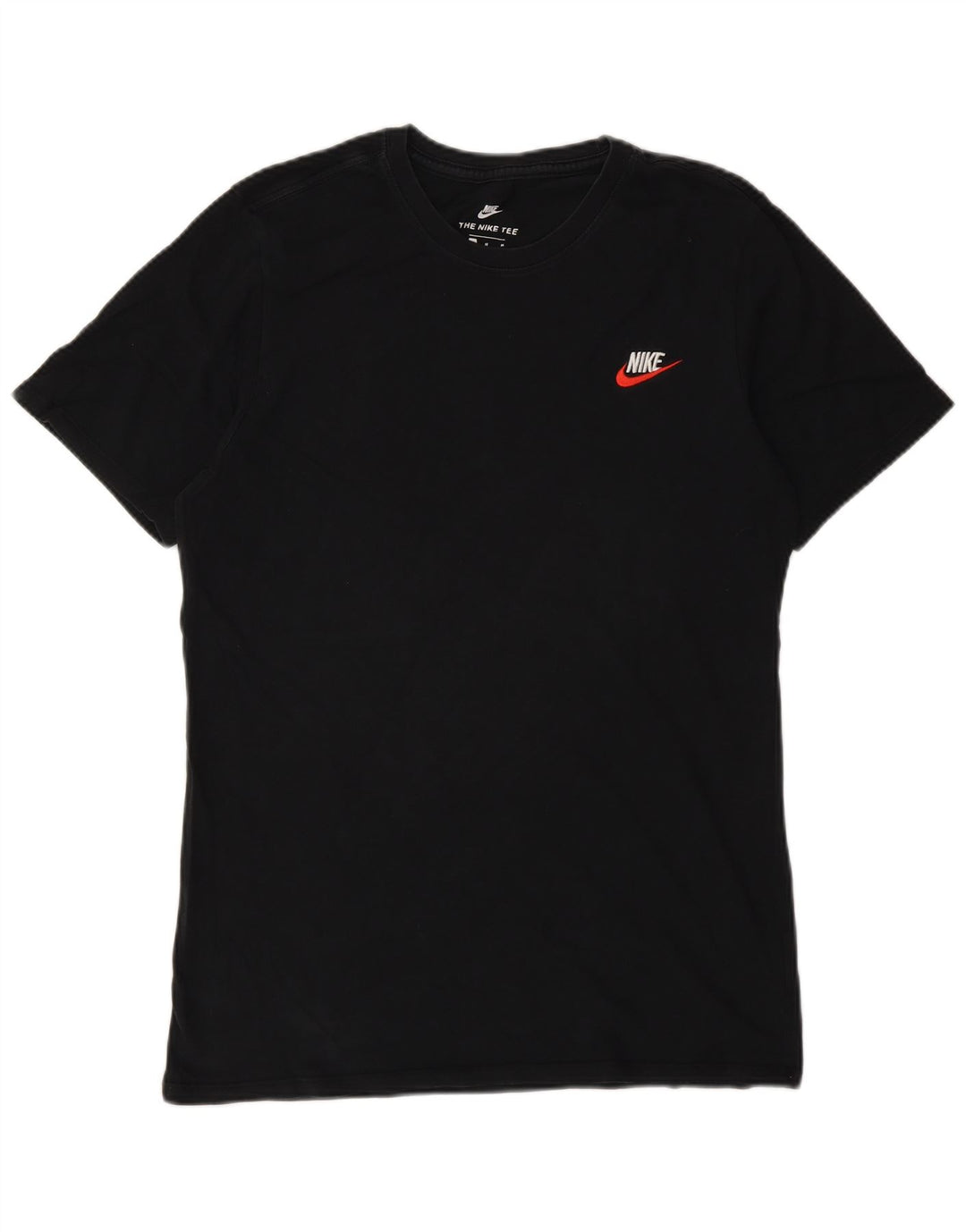 Nike T-shirt med atletisk snit til mænd, medium sort bomuld