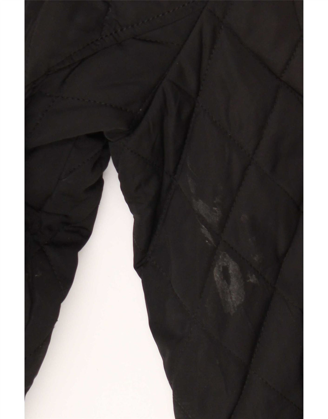 Zara Herre Quiltet jakke UK 38 Medium Sort Polyester