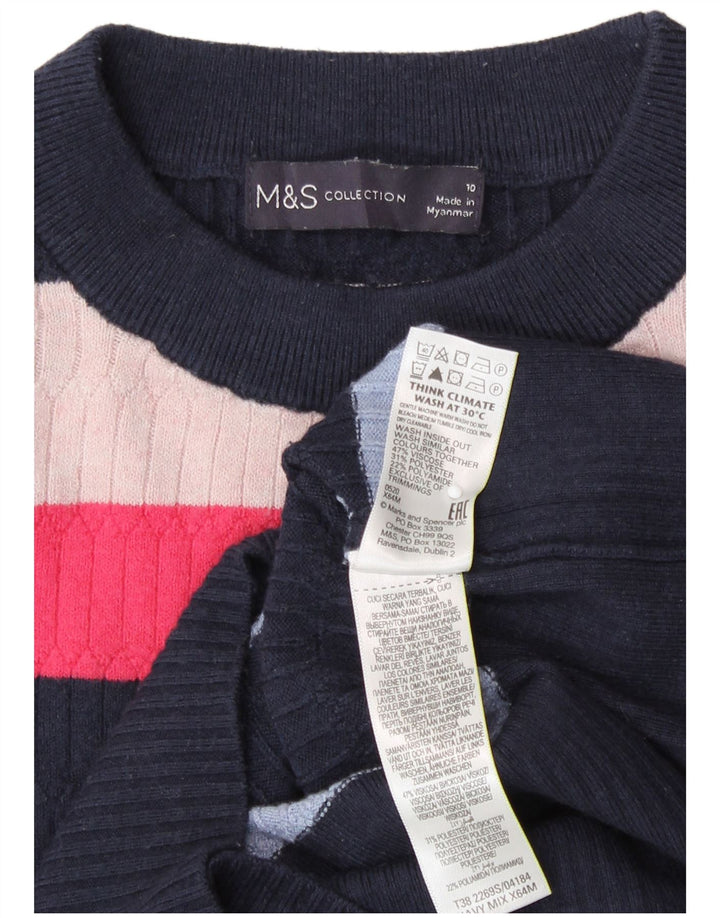Marks & Spencer Dametrøjetrøje med rund hals DK 10 Lille flerfarvet