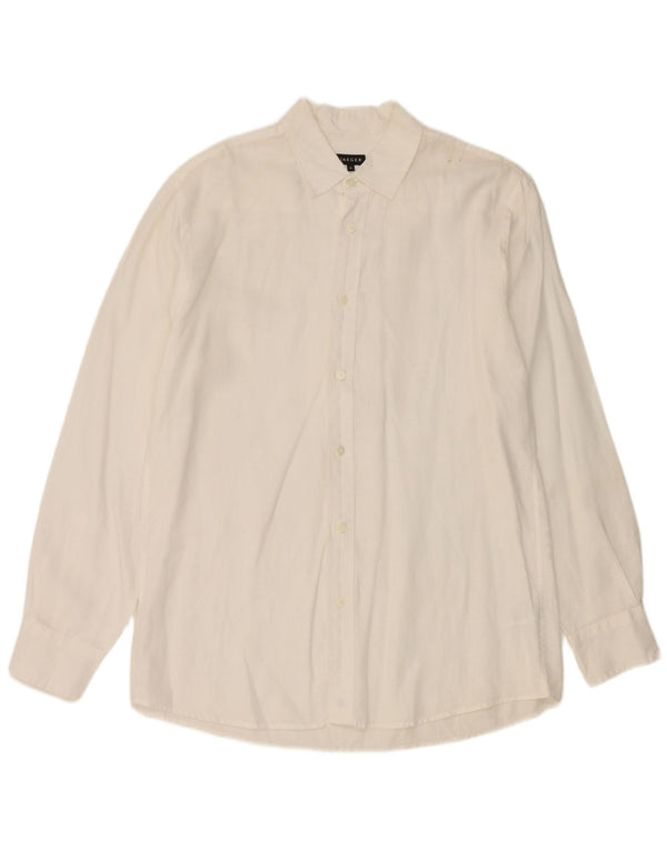 Jaeger Herreskjorte Medium Hvid Linned