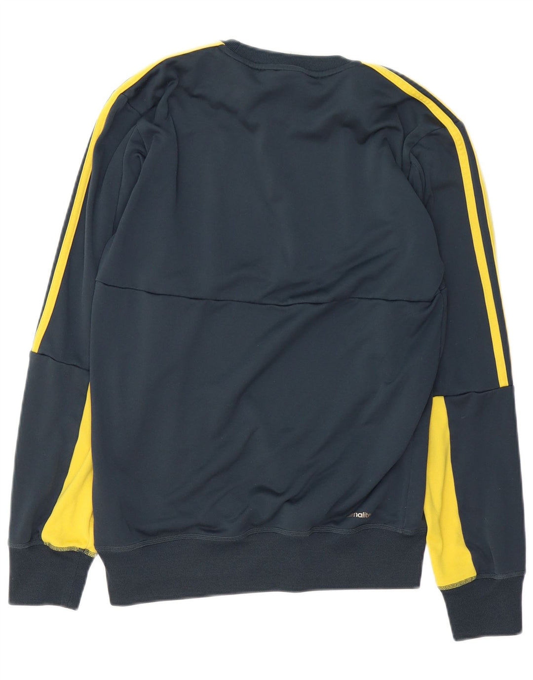 ADIDAS Herre Climalite Sweatshirt Jumper Lille Grøn Colourblock Polyester