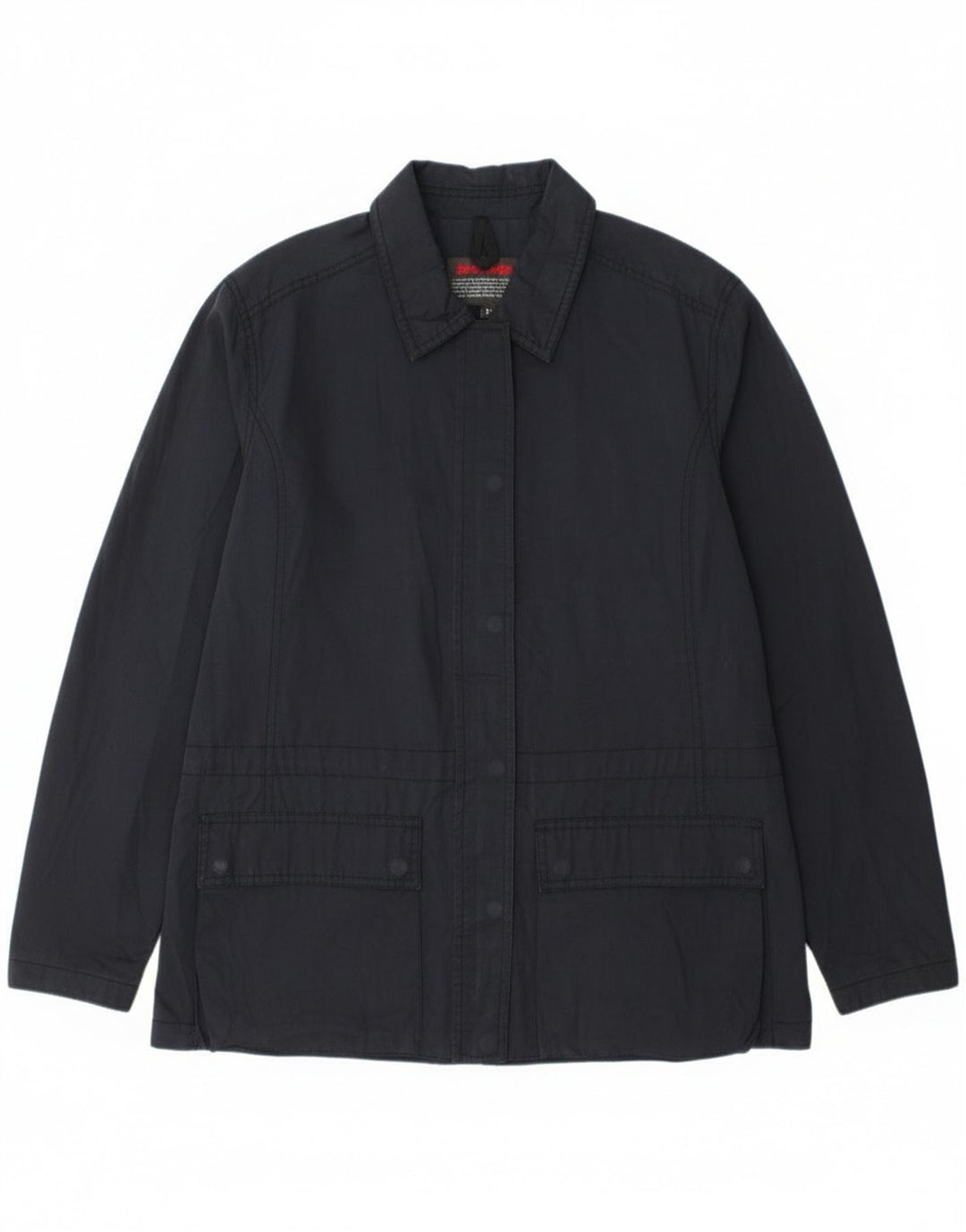 Invicta Womens Utility Jacket UK 16 Large Navy Blue Cotton