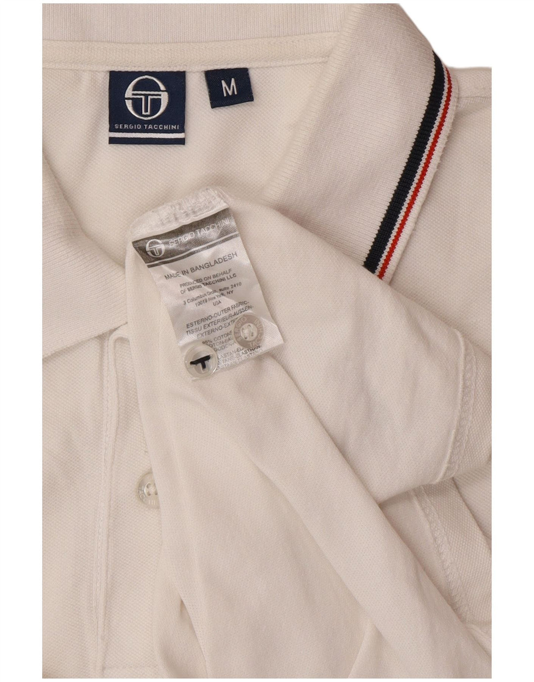 SERGIO TACCHINI Herre poloshirt Medium hvid bomuld