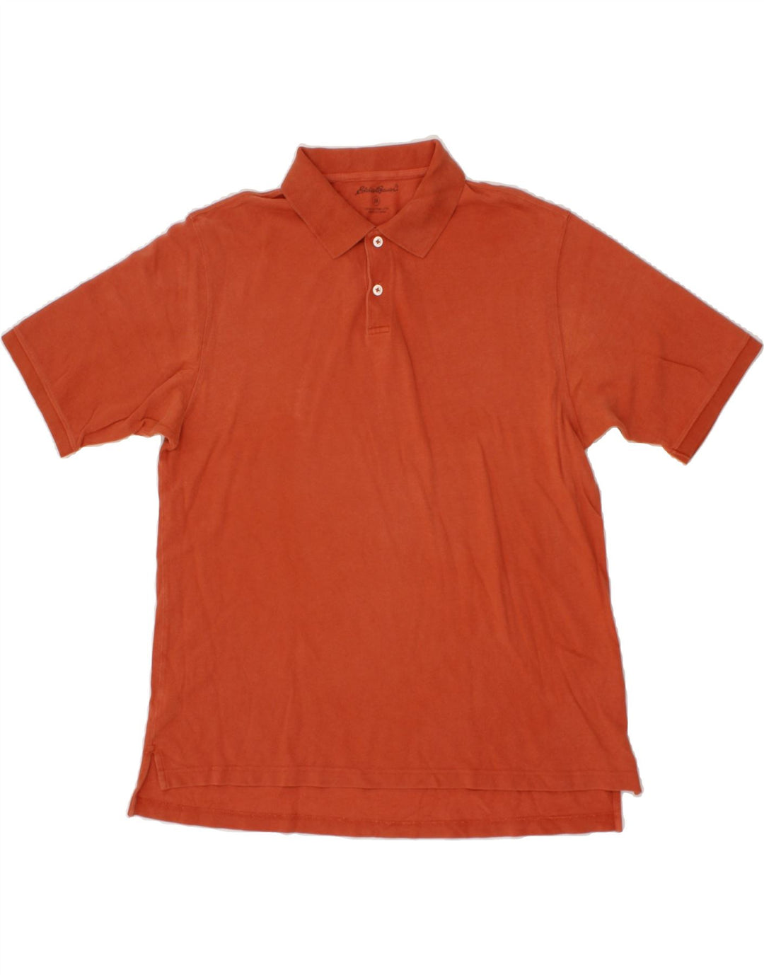 EDDIE BAUER Mens Polo Shirt Medium Orange Cotton Vintage Eddie Bauer and Second-Hand Eddie Bauer from Messina Hembry 