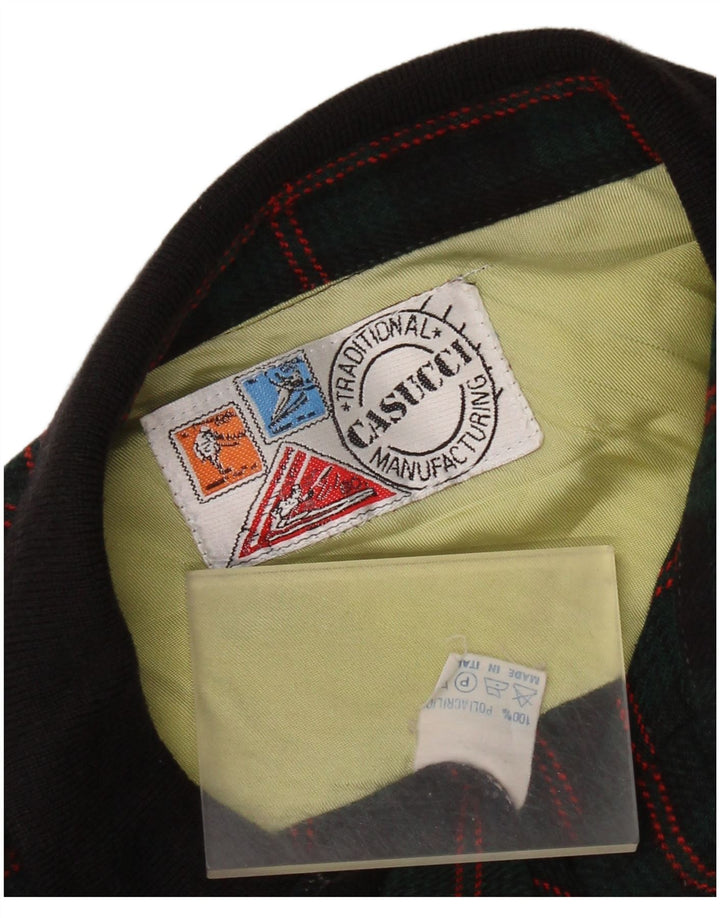 Casucci herre flannel skjorte stor grøn ternet polyakryl