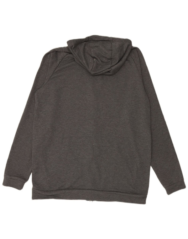 NIKE Herre Dri Fit Hættetrøje med lynlås XL Grå polyester