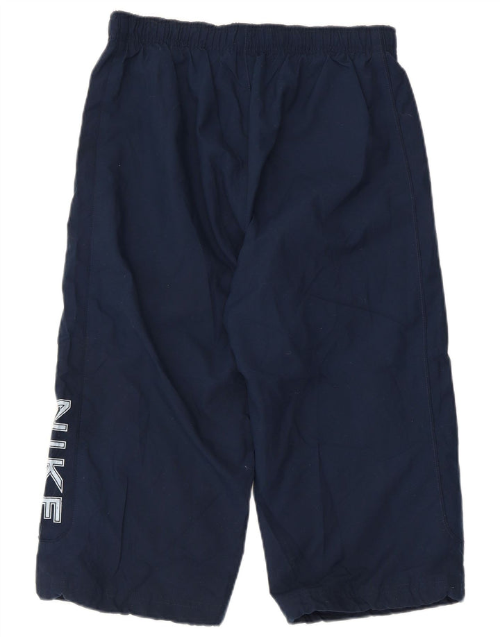 NIKE Grafiske Bermuda-sportshorts til mænd Små marineblå polyester
