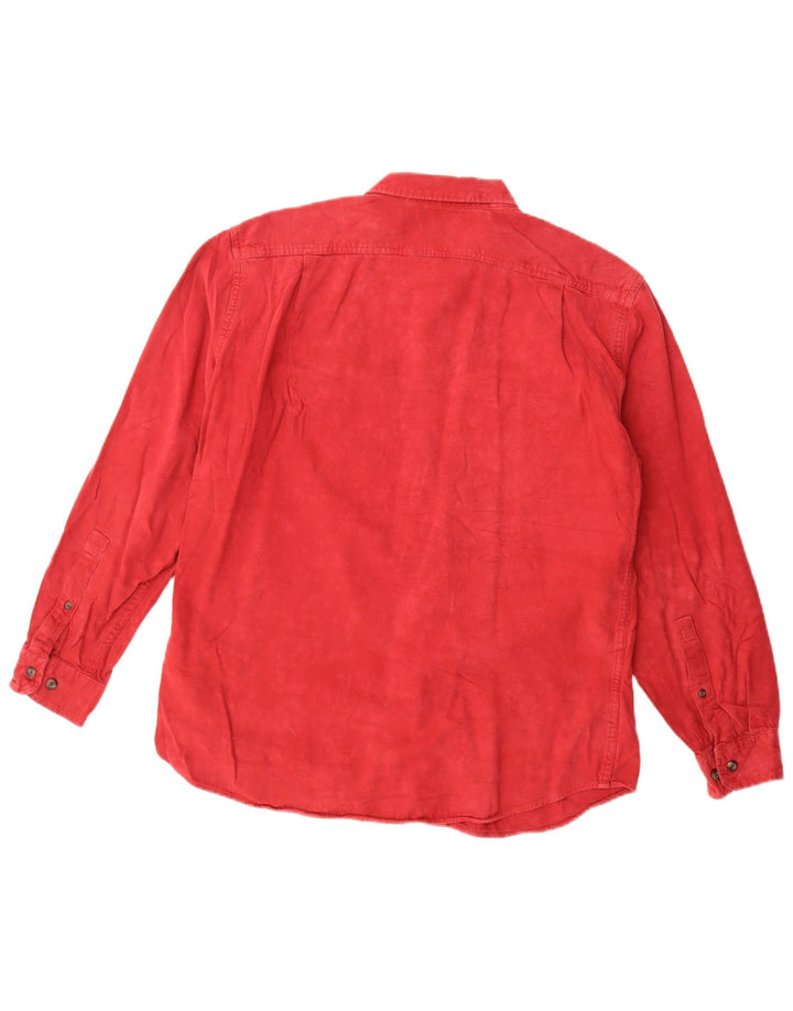 Eddie Bauer Herre Flanelskjorte Medium Rød Bomuld