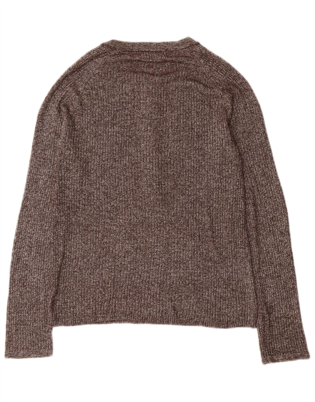 Zara Herre Boat Neck Jumper Sweater Medium Brun Flecked