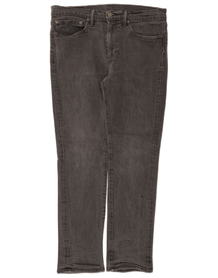 Levi's Slim Jeans til mænd W34 L30 Grå bomuld