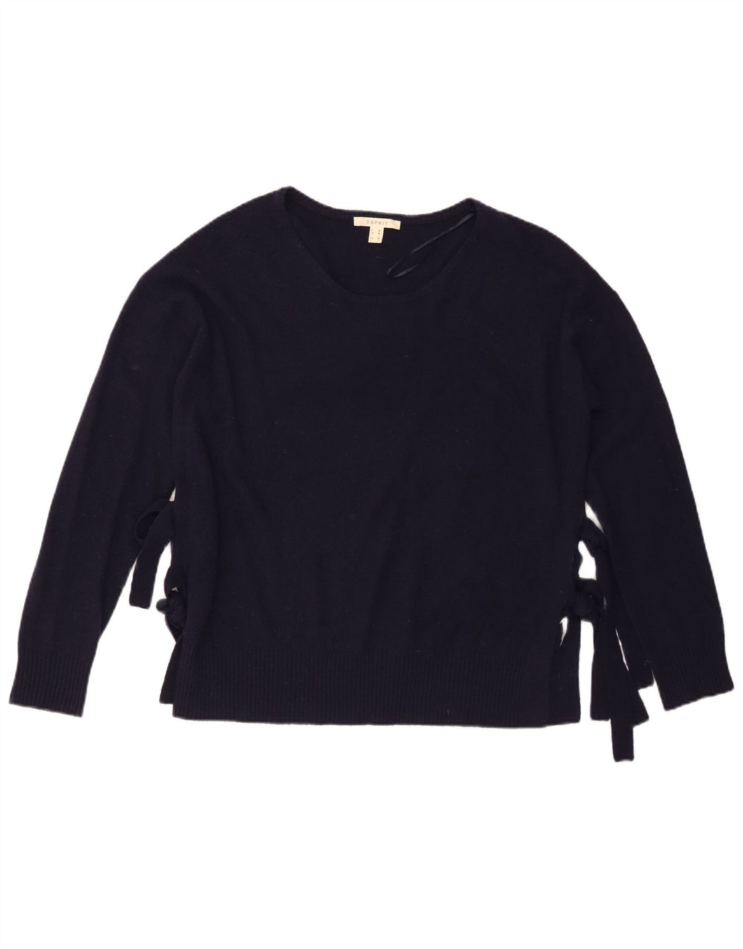 Esprit Dame Boat Neck Jumper Sweater UK 14 Medium Navy Blue