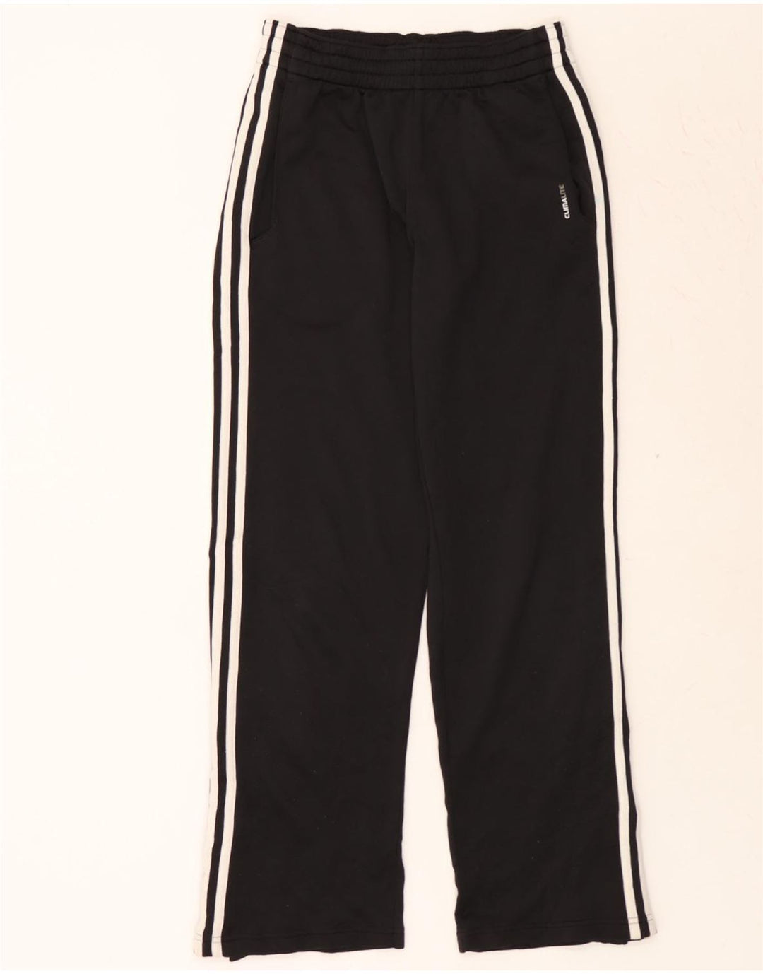 ADIDAS Girls Climalite Tracksuit Trousers 15-16 Years  Black Polyester Vintage Adidas and Second-Hand Adidas from Messina Hembry 