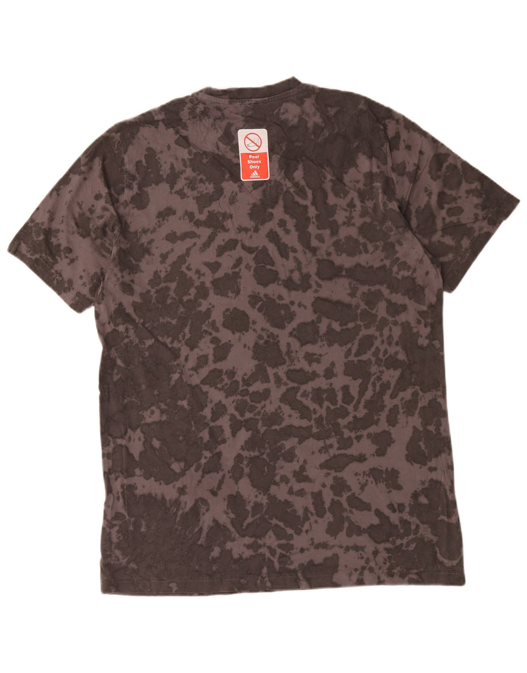 Adidas Herre T-Shirt Top Medium Grey Tie Dye Bomuld
