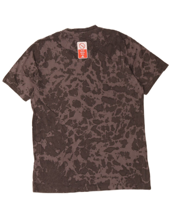 Adidas Herre T-Shirt Top Medium Grey Tie Dye Bomuld