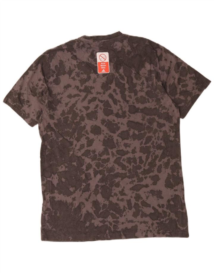 Adidas Herre T-Shirt Top Medium Grey Tie Dye Bomuld