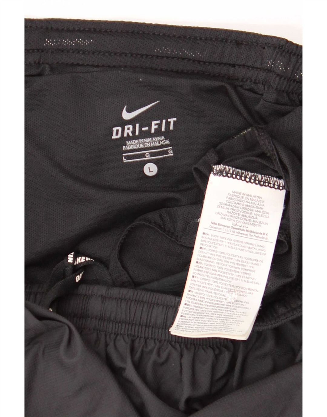 Nike Dri Fit sportsshorts til kvinder store sorte polyester
