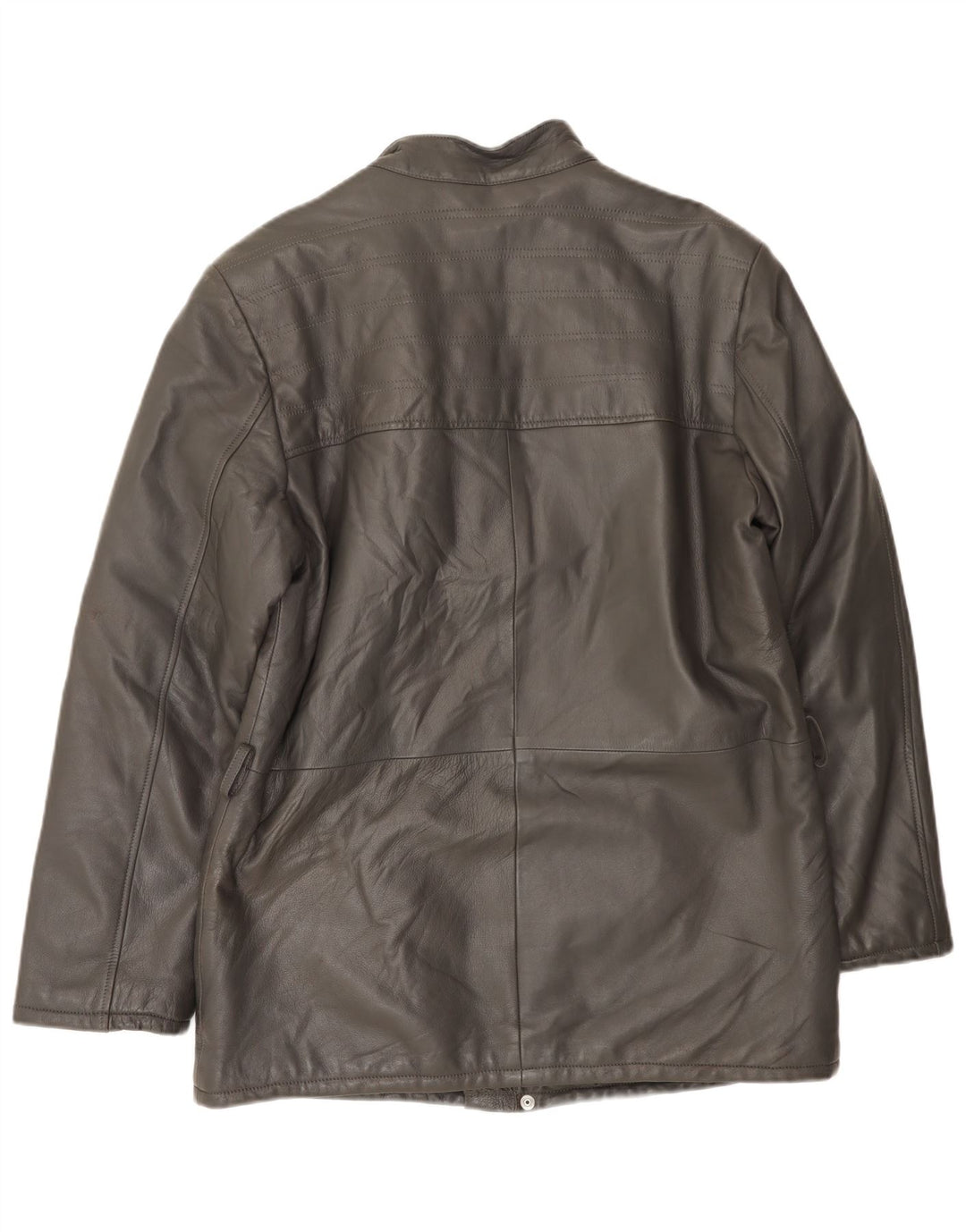 VINTAGE Herre læderjakke UK 38 Medium Grey