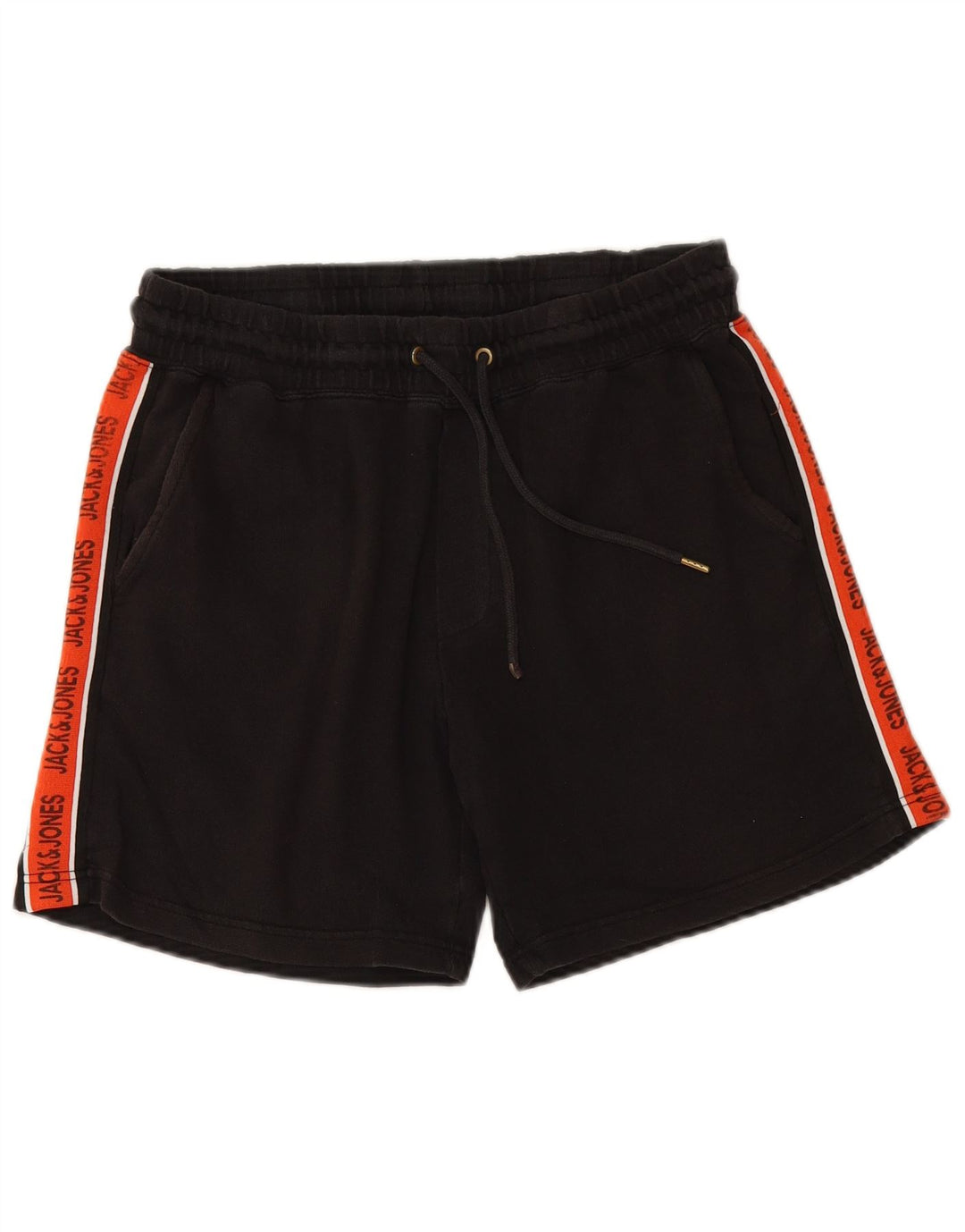 JACK & JONES Grafiske sportsshorts til mænd Medium Sort Colourblock Bomuld