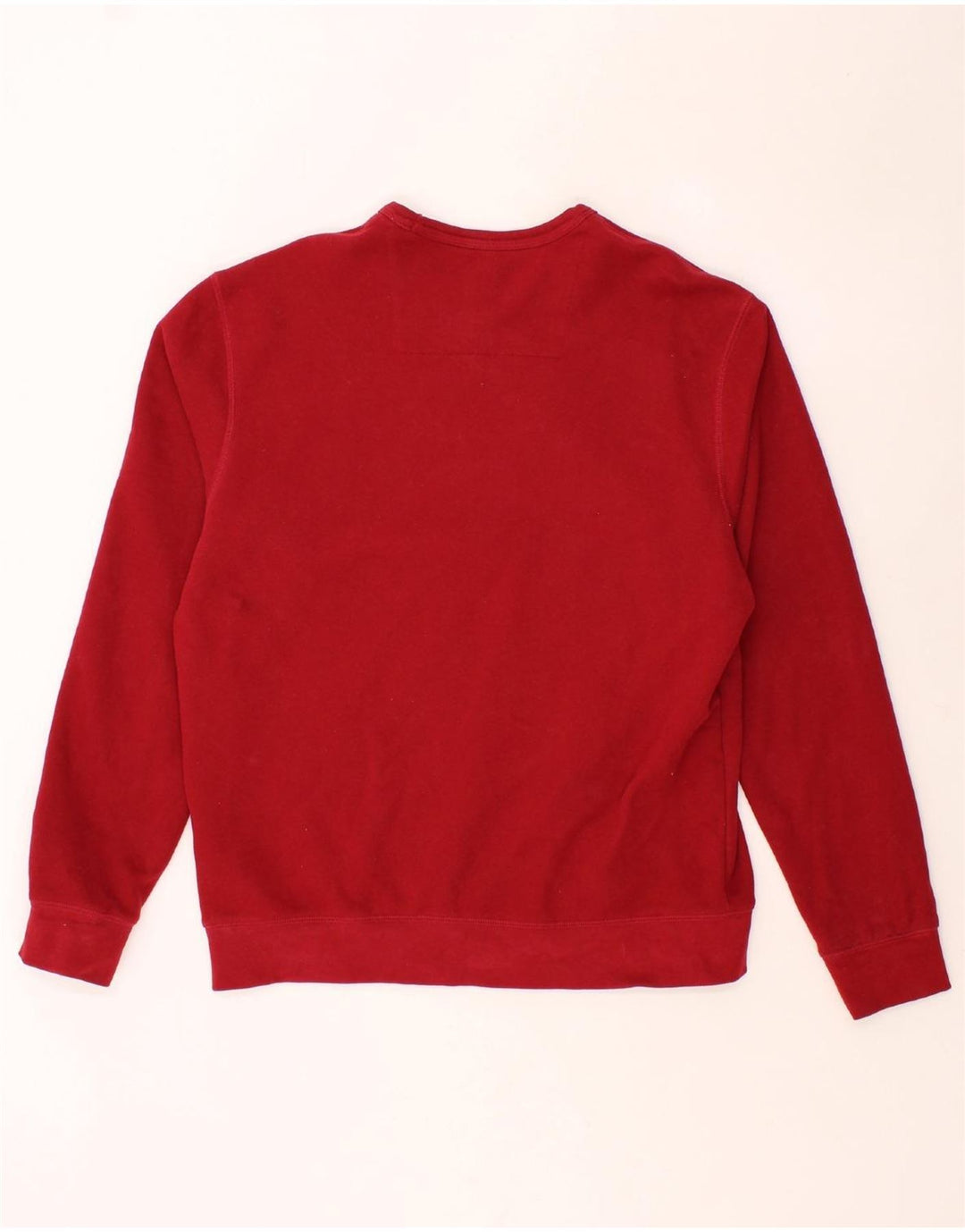 LANDS END Mens Sweatshirt Jumper Large Red Cotton Vintage Lands End and Second-Hand Lands End from Messina Hembry 