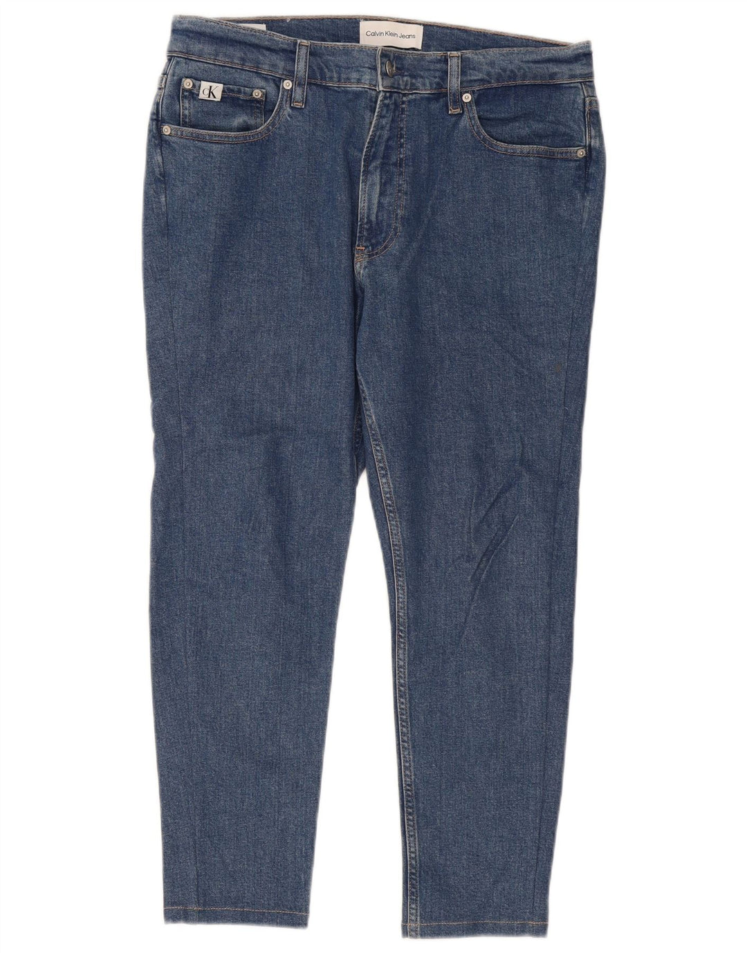 Calvin Klein herre cropped jeans W32 L25 blå bomuld