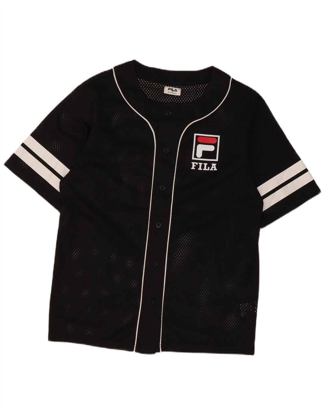 Fila Herre grafisk trøje Top Lille Sort Colourblock Polyester