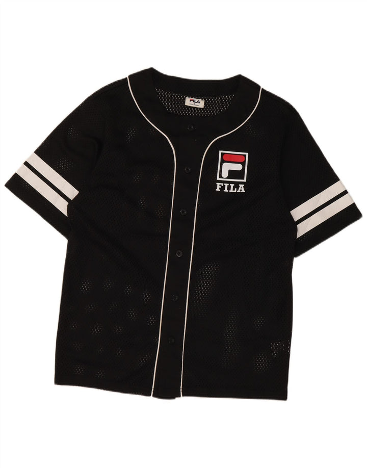 Fila Herre grafisk trøje Top Lille Sort Colourblock Polyester