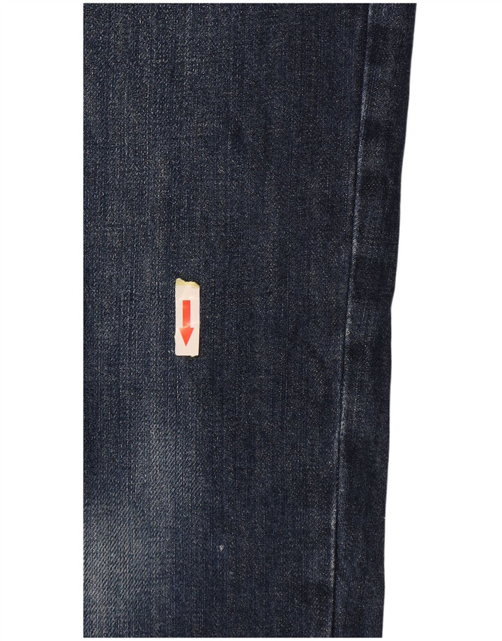 Fedt ansigt til mænd lige jeans W34 L30 marineblå bomuld