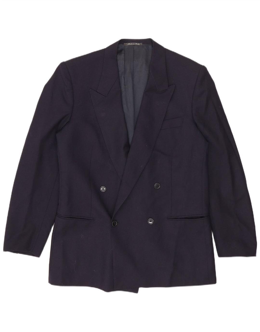 Lubiam Herre dobbeltradet blazerjakke IT 48 Medium Navy Blue