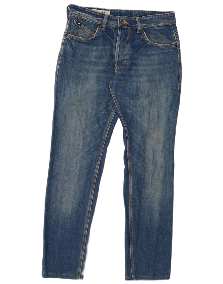 GAS Dame Slim Jeans W32 L29 Blå Bomuld