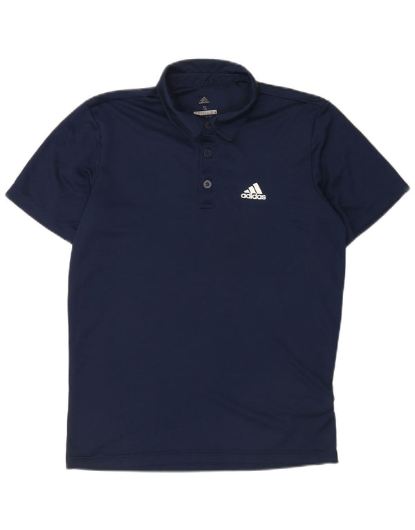 Adidas Climalite poloshirt til mænd, lille marineblå polyester