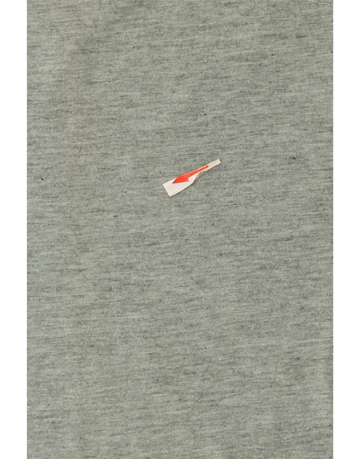 Vintage T-shirt top til mænd, stor grå flækket