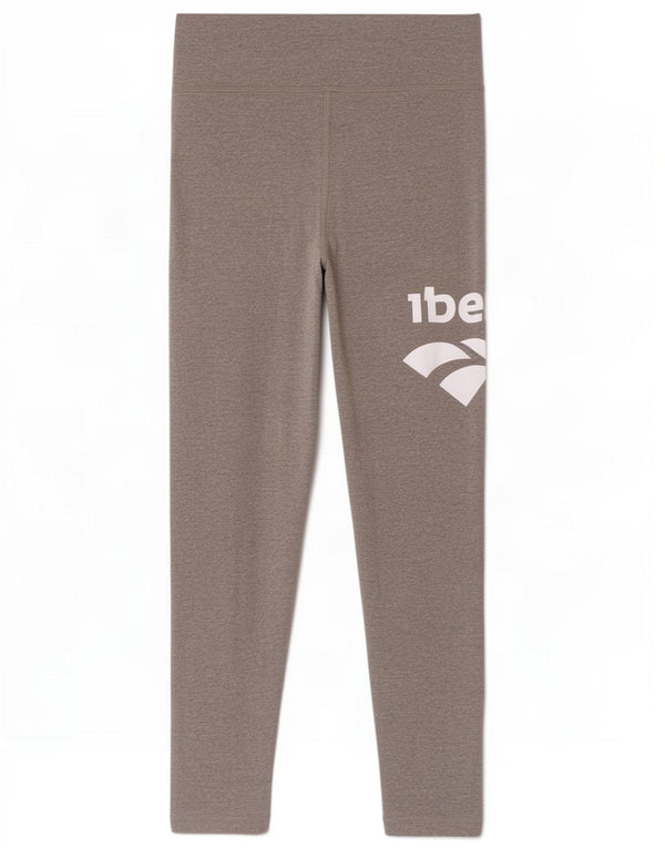 Reebok Womens Grafiske Leggings UK 12/14 Medium Grey Bomuld