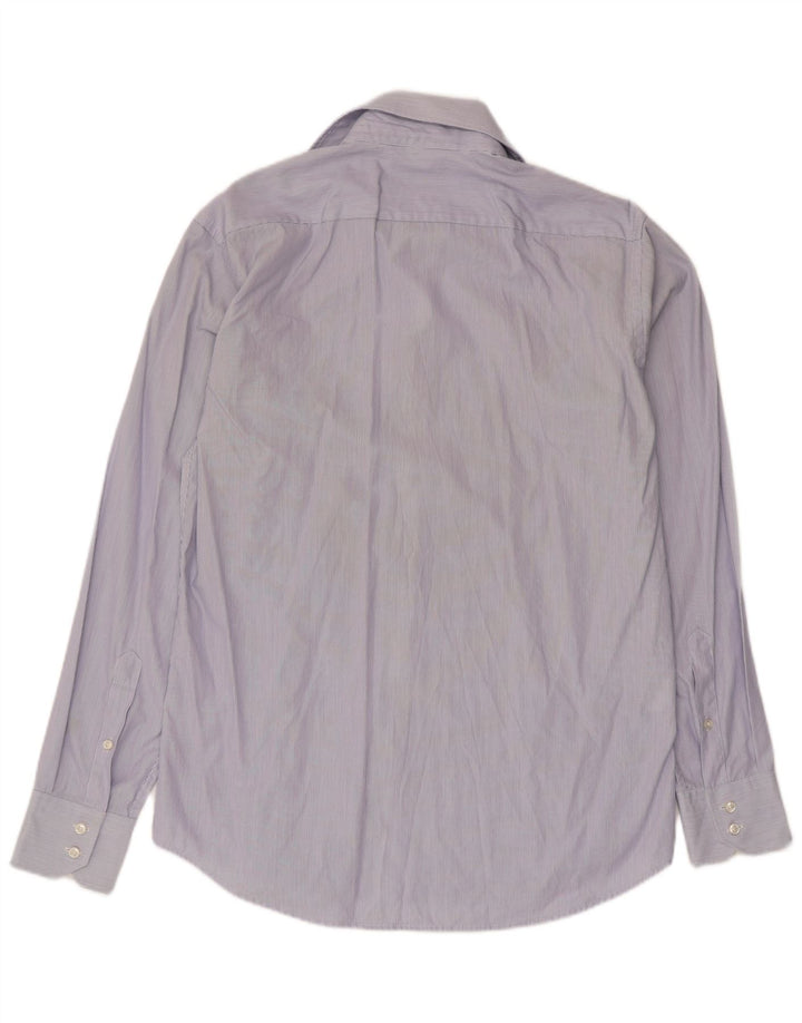Hugo Boss Herre Regular Fit skjorte str. 39 15 1/2 Medium Blue Pinstripe